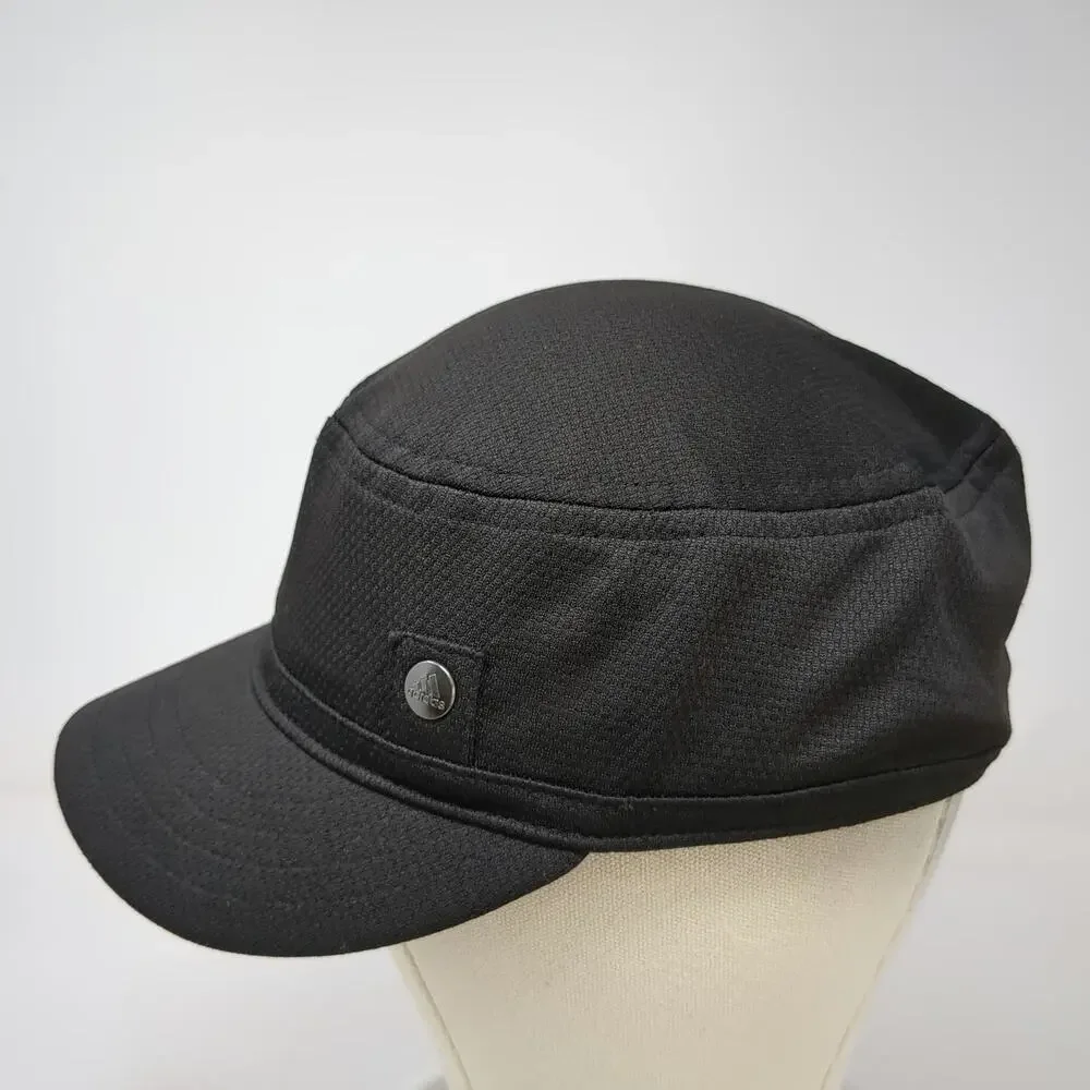 Adidas Army Cap Black One Size Mesh Performance Breathable Textured Cadet Hat